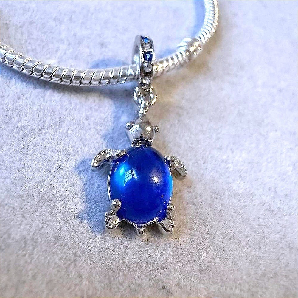 Blue Turtle Dangle Charm fits‎ PANDORA